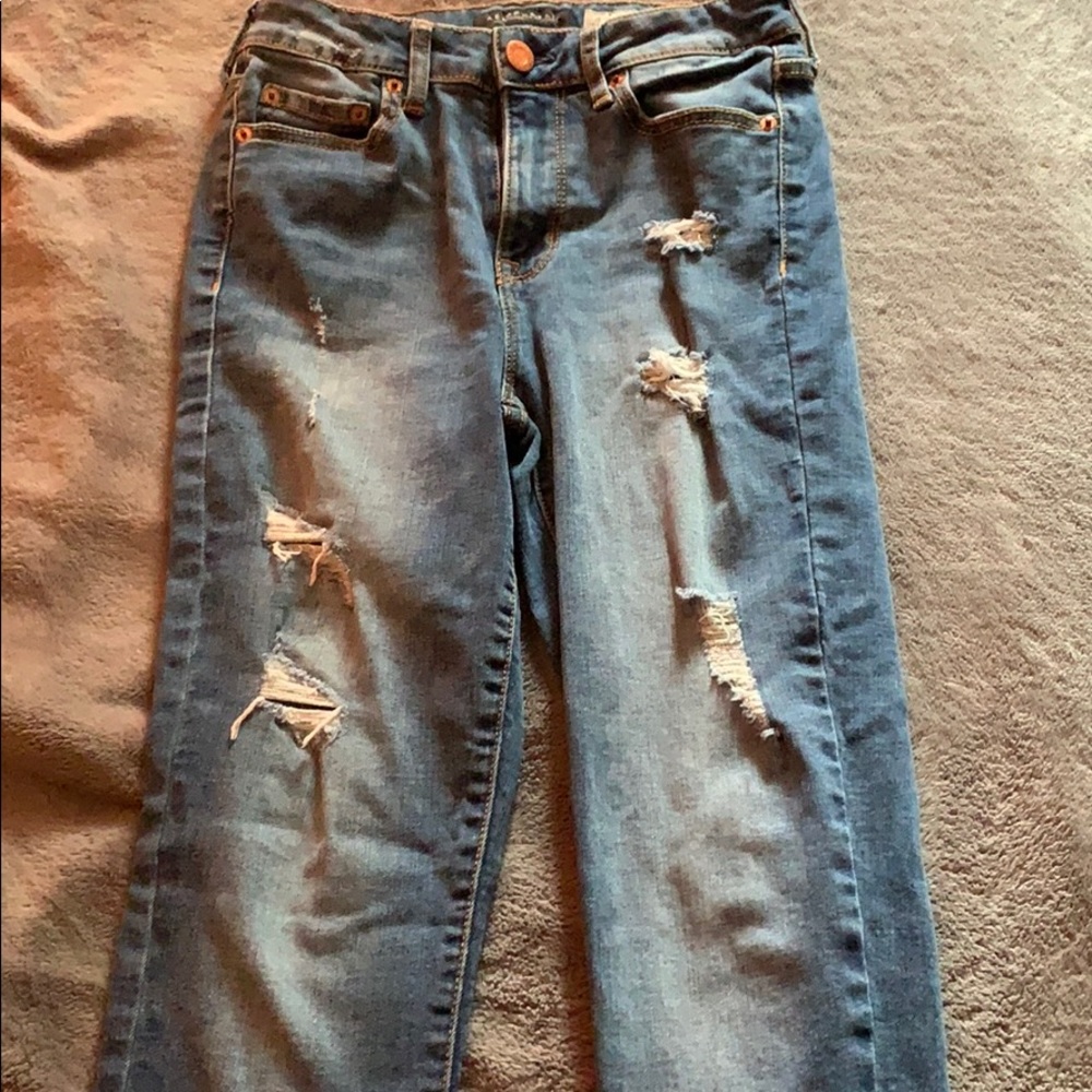 High waisted cropped jegging